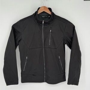 Swiss Tech Men’s Black Basic Jacket Fleece Lined Full Zip Size Small (34-36)  I4